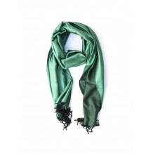 sciarpa seta bicolor verde mare